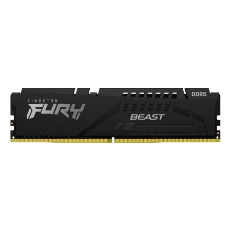 Оперативная память Kingston DDR5 16GB 5600MT/s DDR5 CL40 DIMM FURY Beast Black XMP