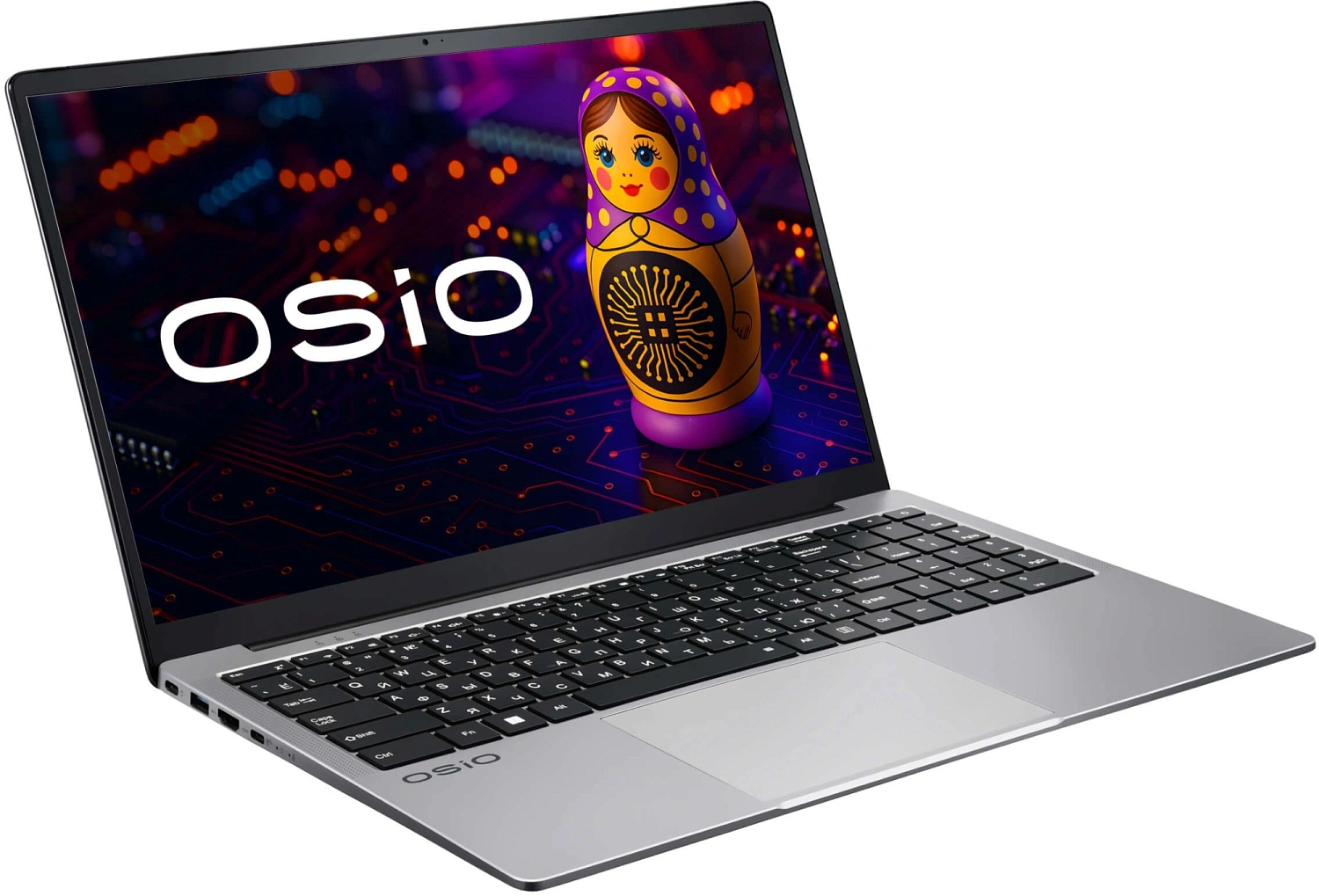 Ноутбук Osio FocusLine F150a-026 Ryzen 5 5560U 16Gb SSD512Gb Intel UHD Graphics 15" IPS FHD (1920x1080) Windows 11 Home grey WiFi BT Cam 6000mAh