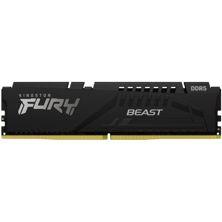 Модуль памяти Kingston 16GB DDR5 6000 DIMM FURY Beast Black AMD On-Die ECC, 1.35V, CL36-38-38