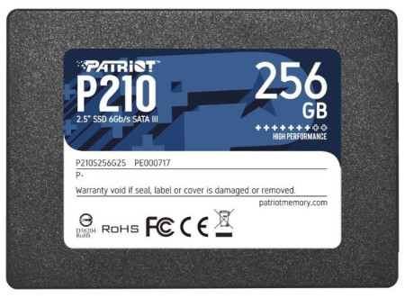 Накопитель SSD Patriot SATA III 256Gb P210S256G25 P210 2.5"