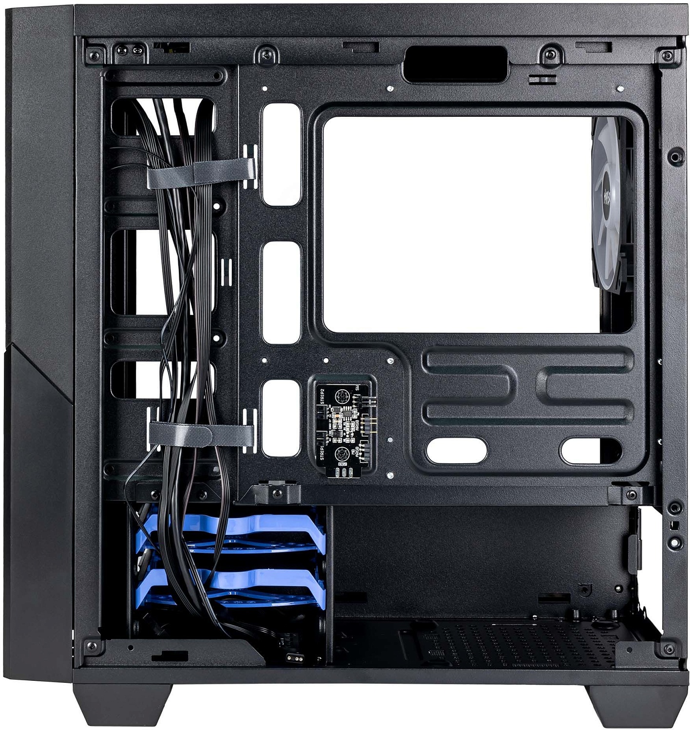 Корпус Hiper CYCLOPS BR черный без БП mATX 6x120mm 1xUSB2.0 1xUSB3.0 audio bott PSU