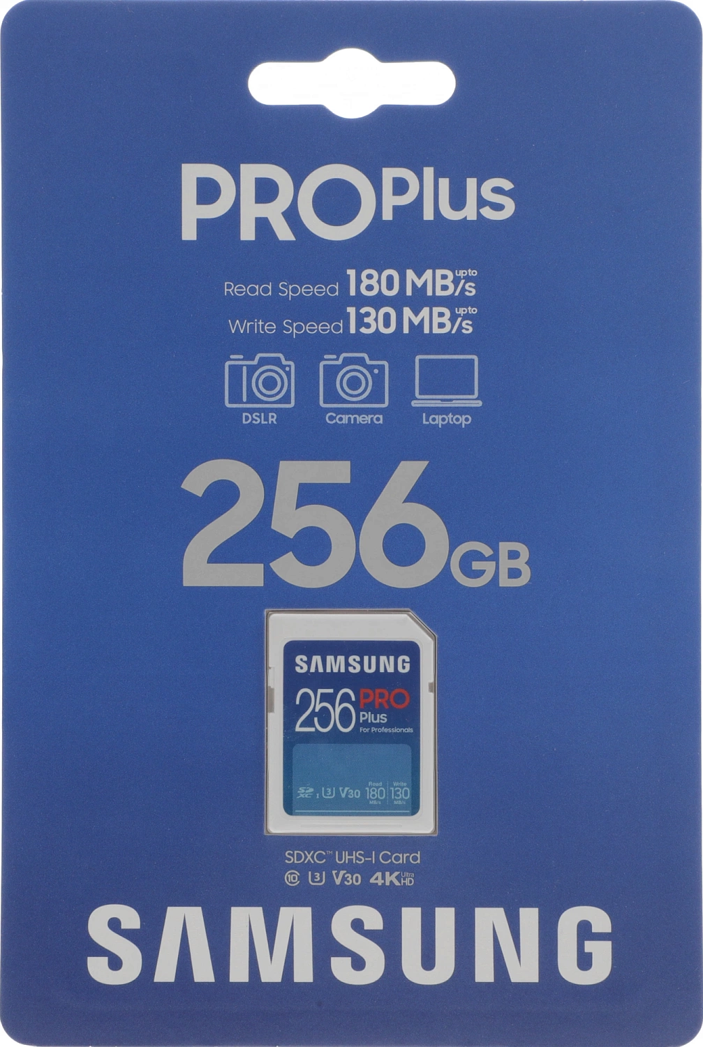 Флеш карта SDXC 256GB Samsung MB-SD256S Pro PLUS V30 w/o adapter