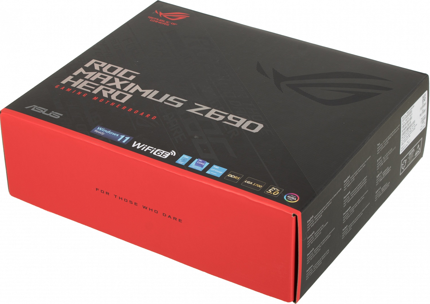 Материнская плата Asus ROG MAXIMUS Z690 HERO Soc-1700 Intel Z690 4xDDR5 ATX AC`97 8ch(7.1) 2x2.5Gg RAID+HDMI