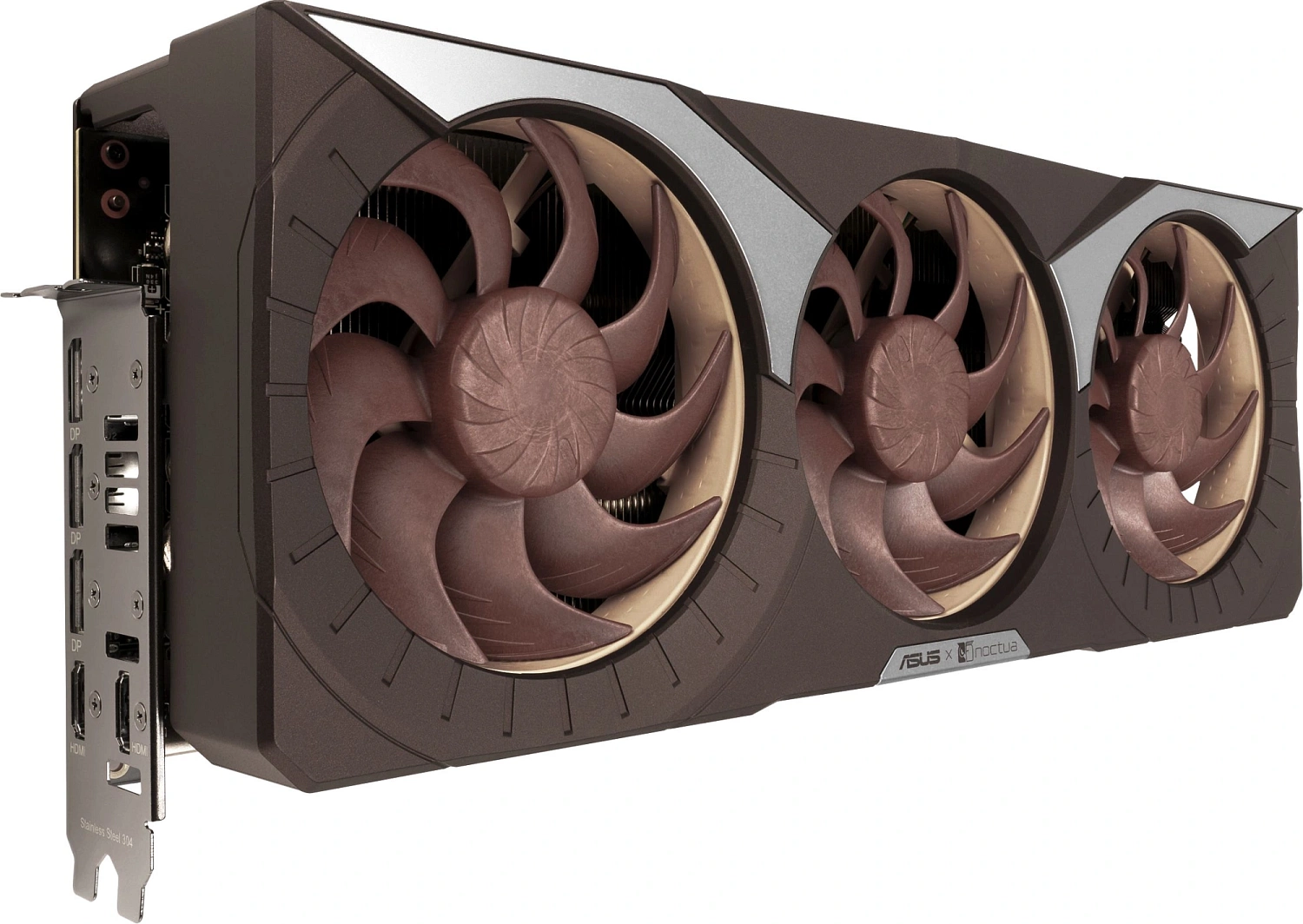 Видеокарта Asus PCI-E 5.0 RTX5080-O16G-NOCTUA NVIDIA GeForce RTX 5080 16Gb 256bit GDDR7 2700/30000 HDMIx2 DPx3 HDCP Ret
