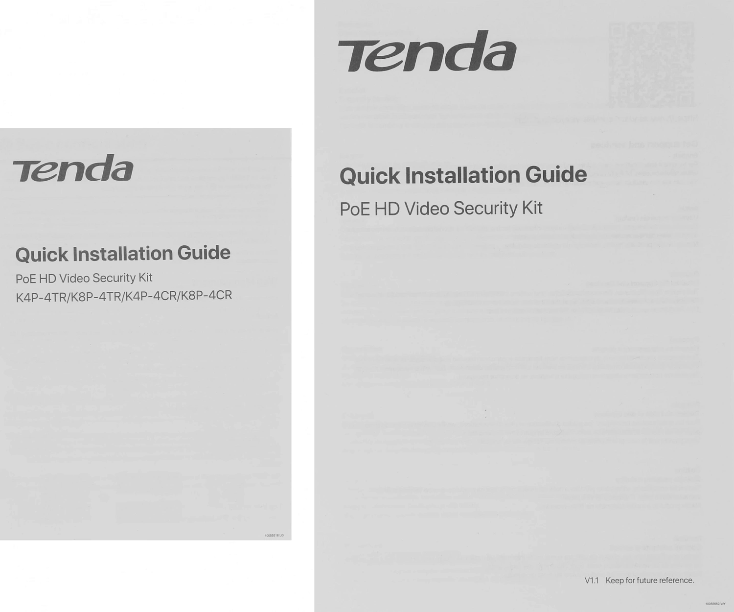 Комплект видеонаблюдения Tenda K4P-4TR Комплект видеонаблюдения Tenda K4P-4TR