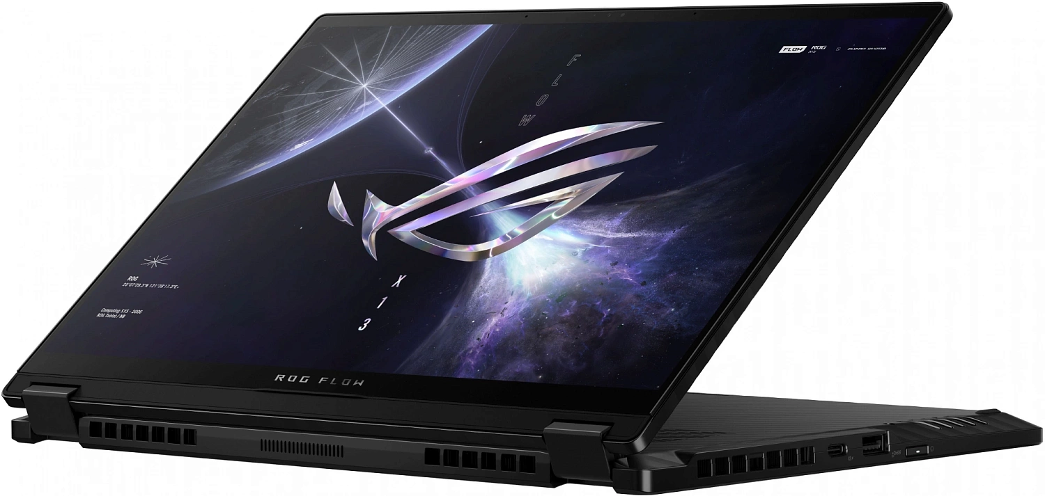 Ноутбук Asus ROG Flow GV302XV-MU021W Ryzen 9 7940HS 16Gb SSD1Tb NVIDIA GeForce RTX4060 8Gb 13.4" IPS Touch WQXGA (2560x1600) Windows 11 Home black WiFi BT Cam (90NR0DT1-M001K0)