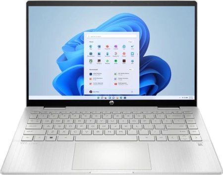 Ноутбук HP Pavilion x360 14-ek1006nia Core i5 1335U 8Gb SSD512Gb Intel Iris Xe graphics 14" IPS Touch FHD (1920x1080) Windows 11 Home silver WiFi BT Cam (7Z6T2EA)