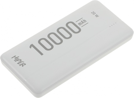 Мобильный аккумулятор Hiper MX Pro 10000 10000mAh QC/PD 3A белый (MX PRO 10000 WHITE)