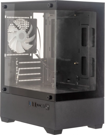 Корпус Accord ACC-ZCU2B черный без БП mATX 1x120mm 1xUSB3.0 1xUSB3.1 audio
