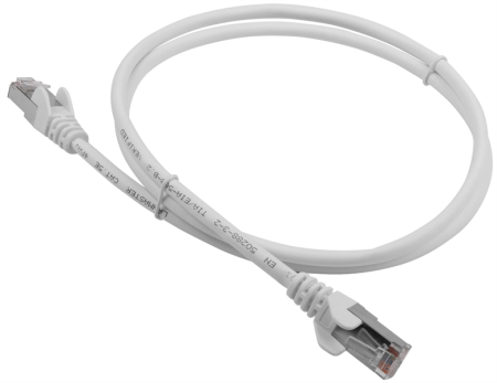 Патч-корд Lanmaster LAN-PC45/S5E-1.0-WH FTP RJ-45 вил.-вилка RJ-45 кат.5E 1м белый LSZH (уп.:1шт)