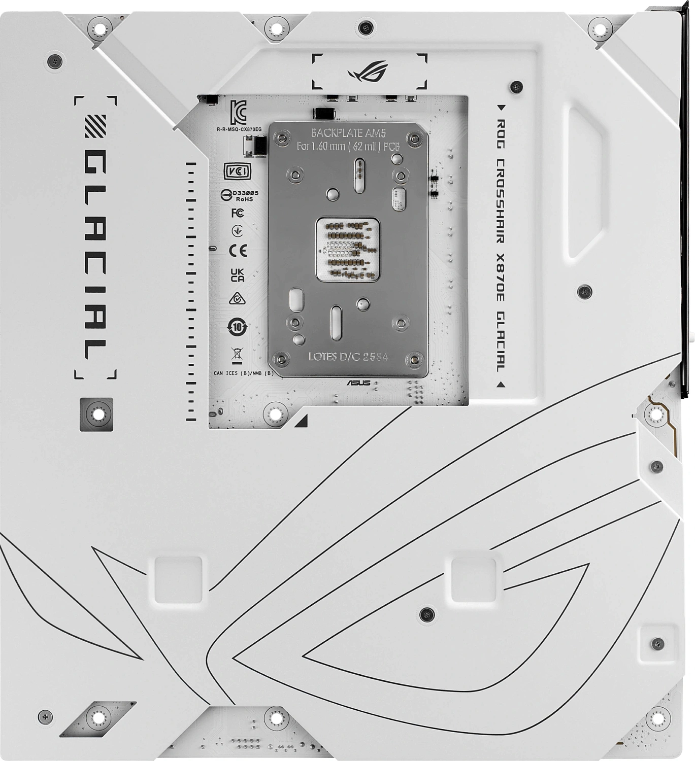Материнская плата Asus ROG CROSSHAIR X870E GLACIAL Socket AM5 AMD X870E 4xDDR5 ATX AC`97 8ch(7.1) 2x10Gg RAID