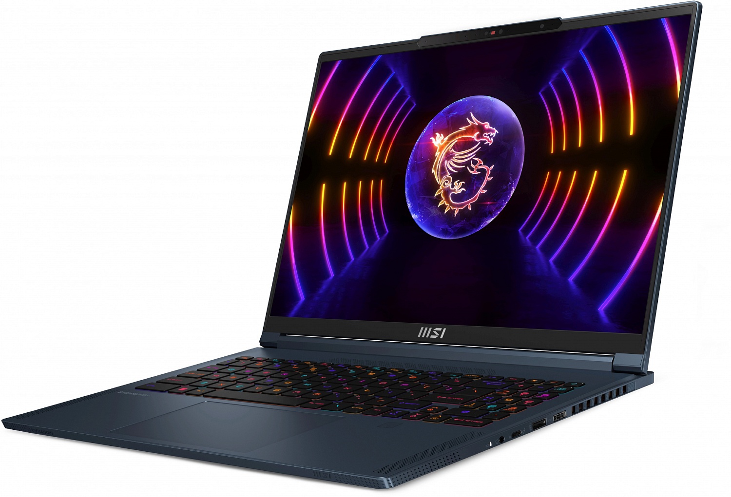 Ноутбук MSI Stealth 16 Studio A13VG-225RU Core i7 13700H 32Gb SSD2Tb NVIDIA GeForce RTX4070 8Gb 16" IPS QHD+ (2560x1600) Windows 11 Home dk.blue WiFi BT Cam (9S7-15F212-225)