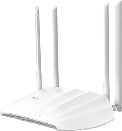 Точка доступа Wi-Fi TP-LINK AX1800 Двухдиапазонная 4 несъёмные антенны, 1 гигабитный порт AX1800 Двухдиапазонная Wi-Fi 6 точка доступа 4 несъёмные антенны, 1 гигабитный порт, 1024-QAM. поддержка Passive PoE, разные режимы работы (точка доступа, клиент, ус