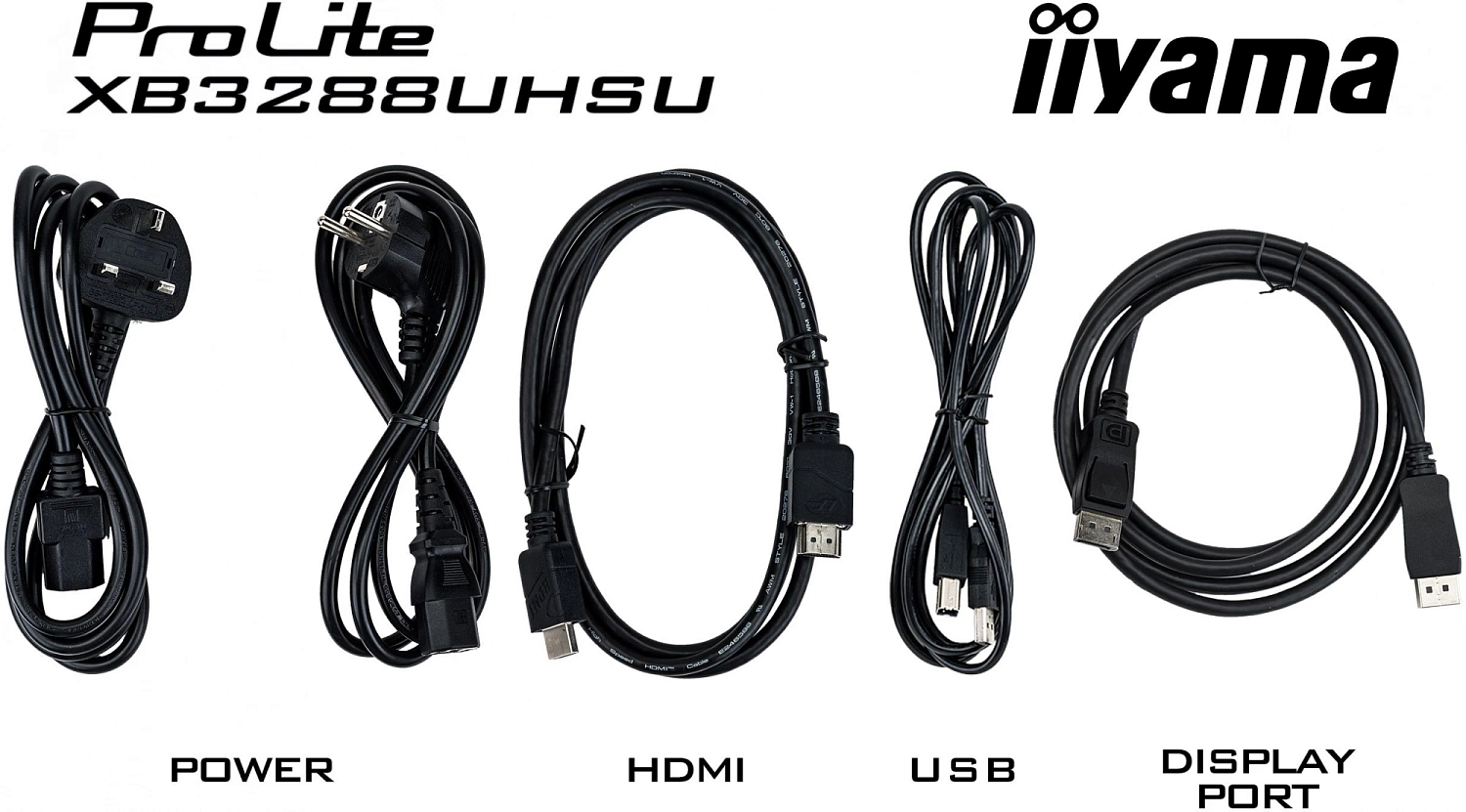 Монитор Iiyama 31.5" ProLite XB3288UHSU-B5 черный VA LED 3ms 16:9 HDMI M/M матовая HAS 3000:1 300cd 178гр/178гр 3840x2160 60Hz DP 4K USB 8.8кг