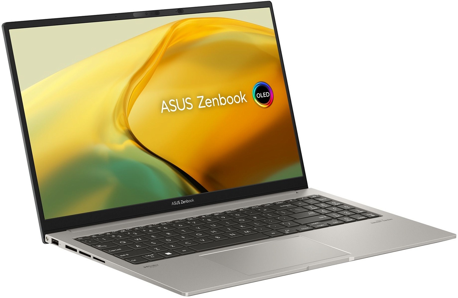 Ноутбук Asus Zenbook 15 OLED UM3504DA-MA399 Ryzen 7 7735U 16Gb SSD1Tb AMD Radeon 15.6" OLED 2.8K (2880x1620) noOS grey WiFi BT Cam Bag (90NB1163-M00J30)