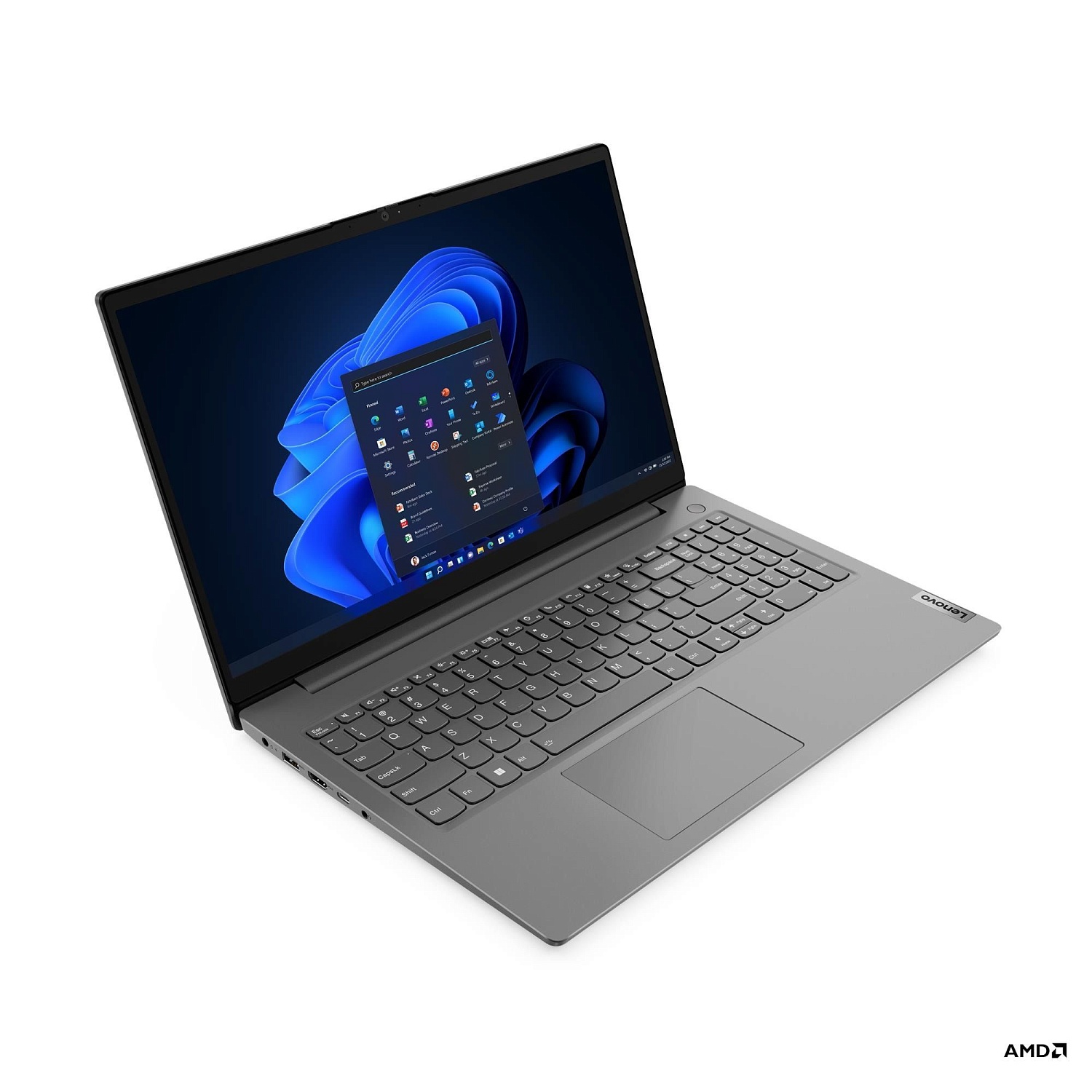 Ноутбук Lenovo V15 G4 ABP AMD Ryzen 7 7730U/16Gb (soldered D4)/SSD512Gb/UMA/15.6"/TN/FHD/1920x1080/60Hz/Win11 (SL English)/RJ-45/Iron Grey/1.65kg