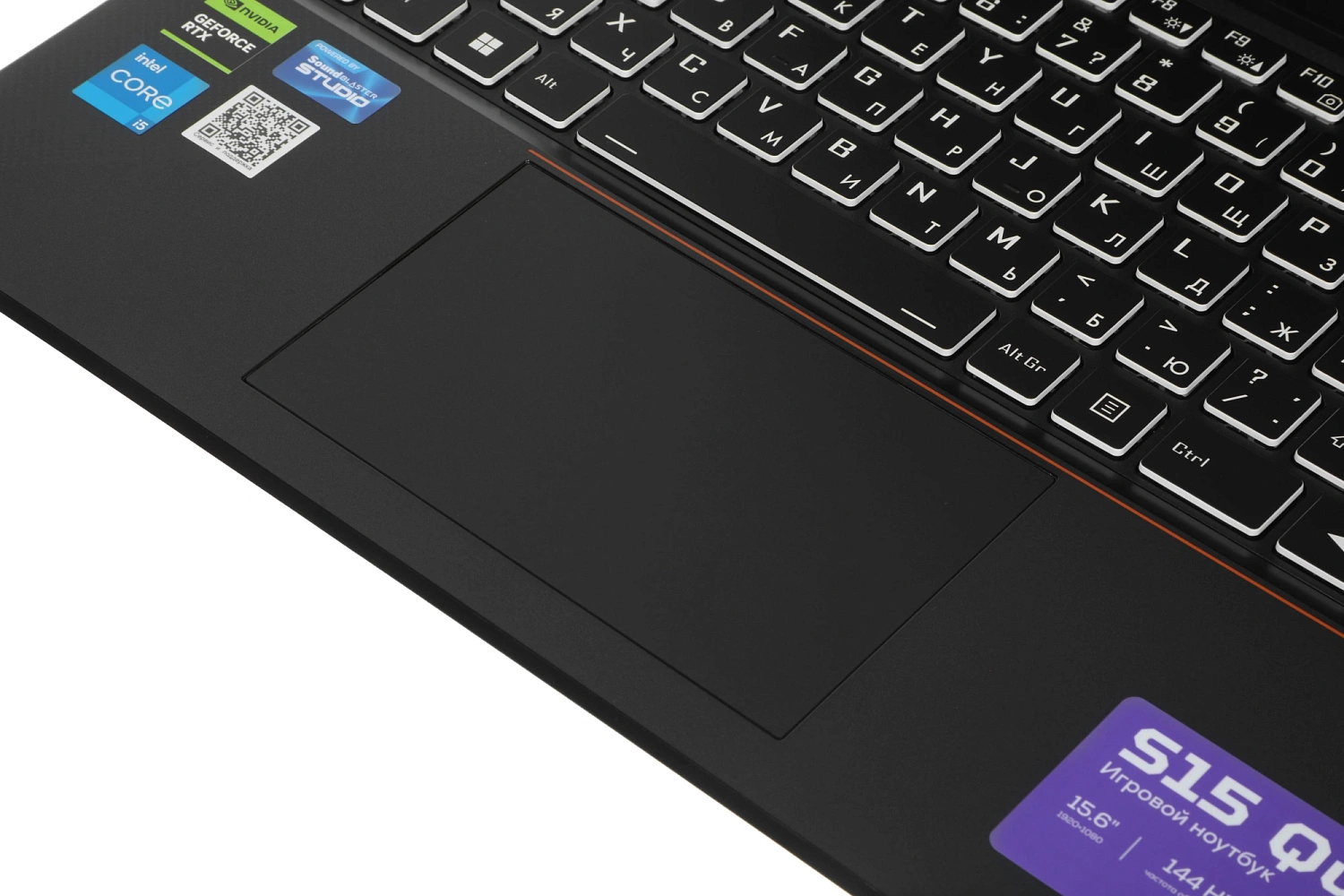 Ноутбук Machenike S15 Quazar S Core i5 12450H 16Gb SSD512Gb NVIDIA GeForce RTX 3050 4Gb 15.6" IPS FHD (1920x1080) без ОС black WiFi BT Cam 2668mAh (JJ00GB00JRU)