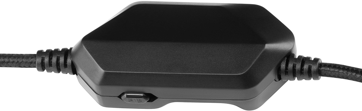 Наушники с микрофоном Оклик HS-L610G SAMURAI черный/красный 2.2м мониторные USB оголовье (1460161)