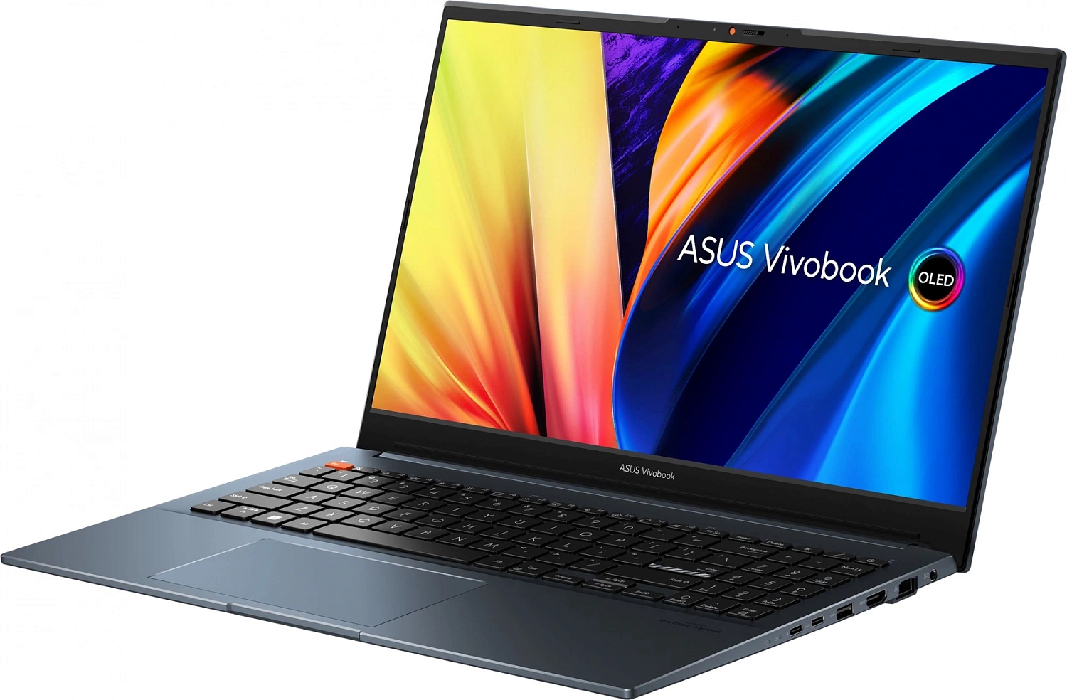Ноутбук Asus Vivobook Pro 15 OLED K6502VJ-MA143 Core i5 13500H 16Gb SSD512Gb NVIDIA GeForce RTX 3050 6Gb 15.6" OLED 2.8K (2880x1620) noOS blue WiFi BT Cam (90NB11K1-M004Y0)