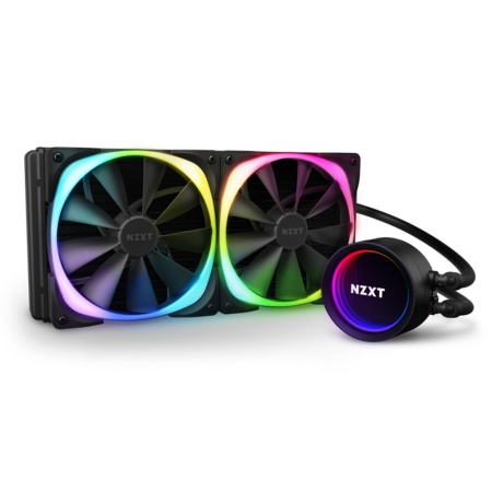 Kraken X63 RGB 280mm AIO Liquid Cooler with Aer RGB and RGB LED, RTL {6} (696444)