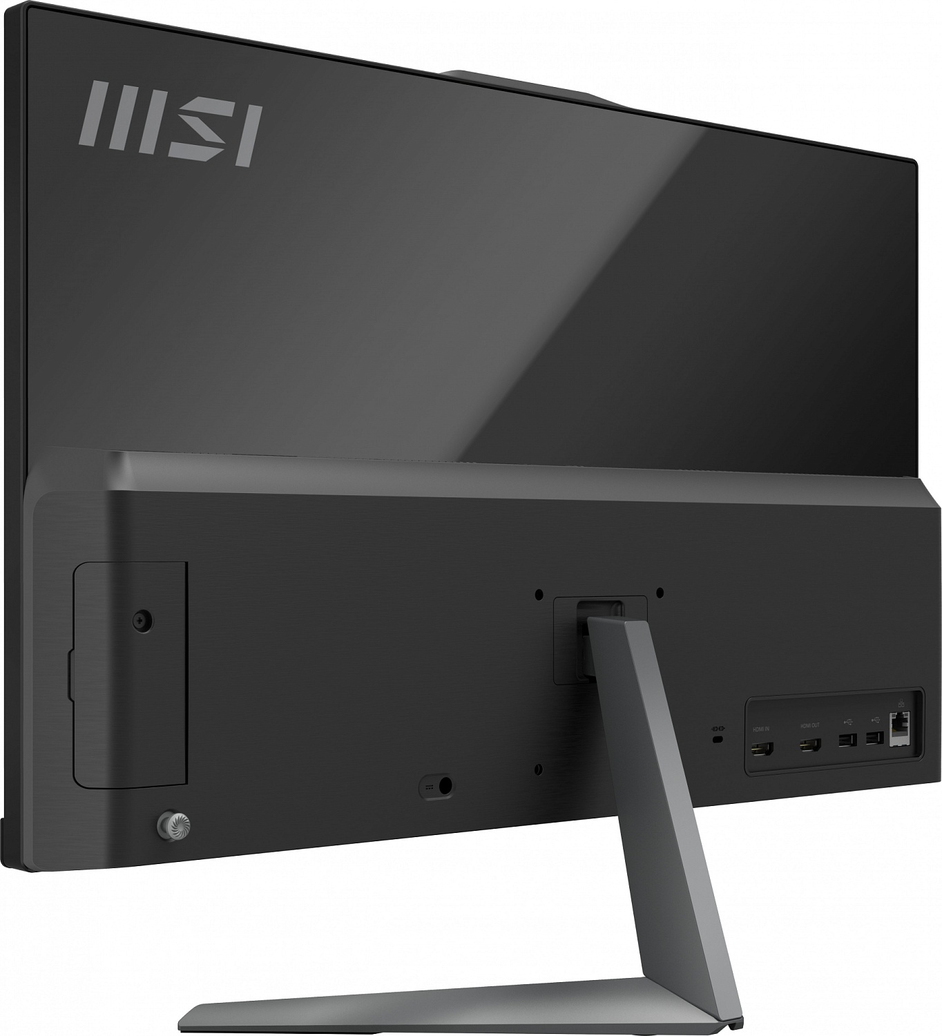 Моноблок MSI Modern AM242TP 12M-086XRU 23.8" Full HD Touch i5 1240P (1.7) 16Gb SSD512Gb Iris Xe noOS GbitEth WiFi BT 120W клавиатура мышь Cam черный 1920x1080