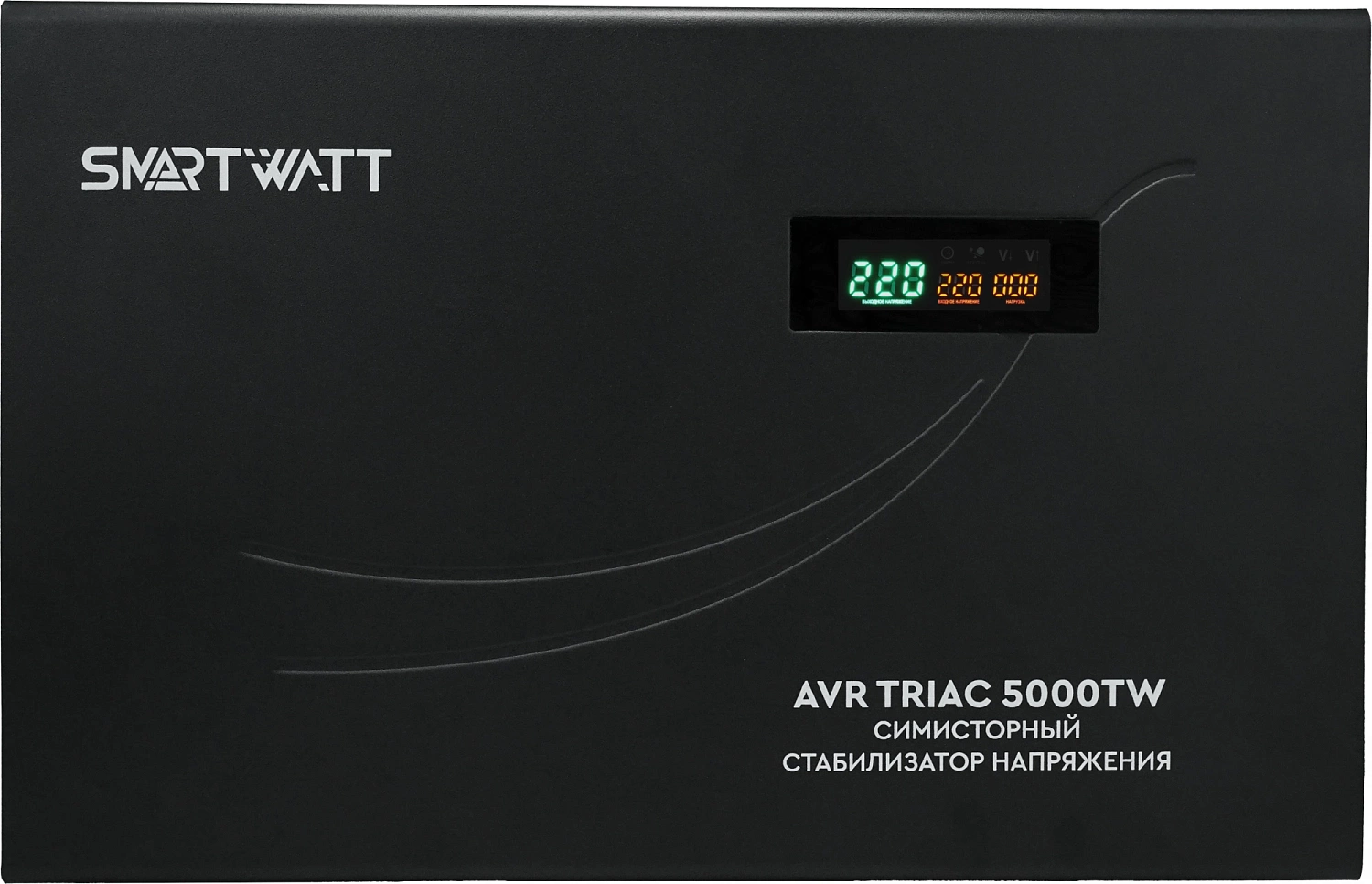Стабилизатор напряжения Smartwatt AVR Triac 5000TW 5000ВА черный
