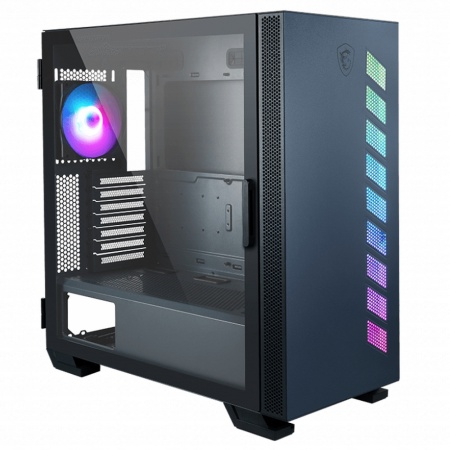 MAG VAMPIRIC 300R PACIFIC BLUE Mid-Tower, E-ATX, 2xUSB 3.0, 1xUSB-C, 1x120mm ARGB Fan, ARGB Control Board, Tempered Glass Window, Brown Box (829346)