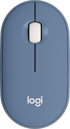 Мышь Logitech M350 синий/голубой оптическая (1000dpi) silent беспроводная BT/Radio USB (2but)