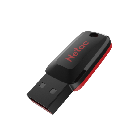Флеш Диск Netac 128Gb U197 NT03U197N-128G-20BK USB2.0 черный/красный