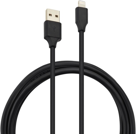 Кабель Buro BHP LIGHTNING 0.8 USB (m)-Lightning (m) 0.8м черный