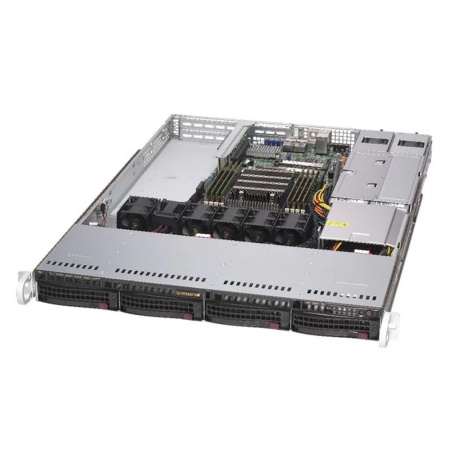 Платформа SuperMicro AS-1014S-WTRT Single AMD EPYC 7002, 8 DIMMs, 2 PCI-E 4.0 x16 (FHFL) slots, 1 PCI-E 4.0* x16 (LP) slot, 4 Hot-swap 3.5" SATA3 drive bays, 2x 10GBase-T LAN, 500W RPSU