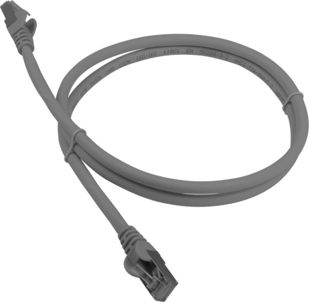 Патч-корд Lanmaster LAN-PC45/S6A-1.0-GY FTP RJ-45 вил.-вилка RJ-45 кат.6A 1м серый LSZH (уп.:1шт)