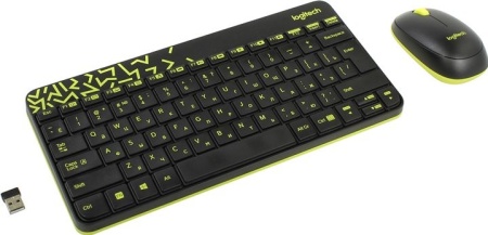 Клавиатура+мышь Logitech Wireless Desktop MK240 (Keybord&mouse), USB, Black, [920-008213]