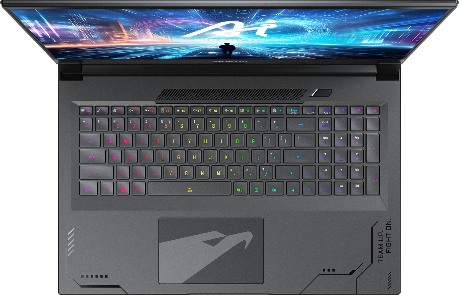 Ноутбук Gigabyte Aorus 17X AXG Core i9 14900HX 32Gb SSD2Tb NVIDIA GeForce RTX4080 12Gb 17.3" IPS QHD (2560x1440) Windows 11 Home black WiFi BT Cam (AXG-64KZ665SH)