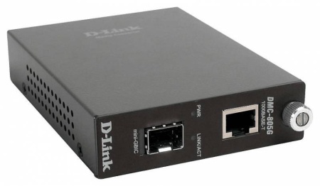 Медиаконвертер D-Link DMC-805G/A11A 1000Base-T Gigabit Twisted-pair to Mini GBIC