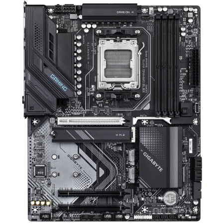 Материнская плата Gigabyte OEM X870 GAMING WIFI6, Socket AM5, AMD X870, 4xDDR5-5200, HDMI, 3xPCI-Ex16, 4xSATA3(RAID 0/1/10), 3xM.2, 8 Ch Audio, 1x2,5GLan, WIFI, (4+4)xUSB2.0, (4+2)xUSB3.2, (2+1)xUSB Type-C™, ATX, RTL