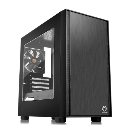 Корпус Thermaltake Versa H17 window черный без БП mATX 2xUSB2.0 1xUSB3.0 audio bott PSU