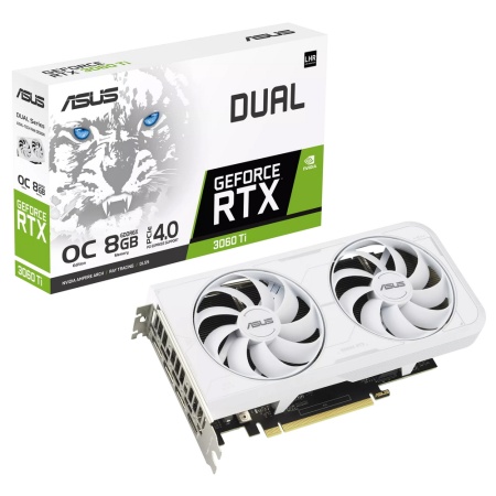 DUAL-RTX3060TI-O8GD6X-WHITE /RTX3060TI,HDMI,DP*3,8G,D6X (90YV0IP2-M0NA00) /RTX3060TI,HDMI,DP*3,8G,D6X (90YV0IP2-M0NA00)