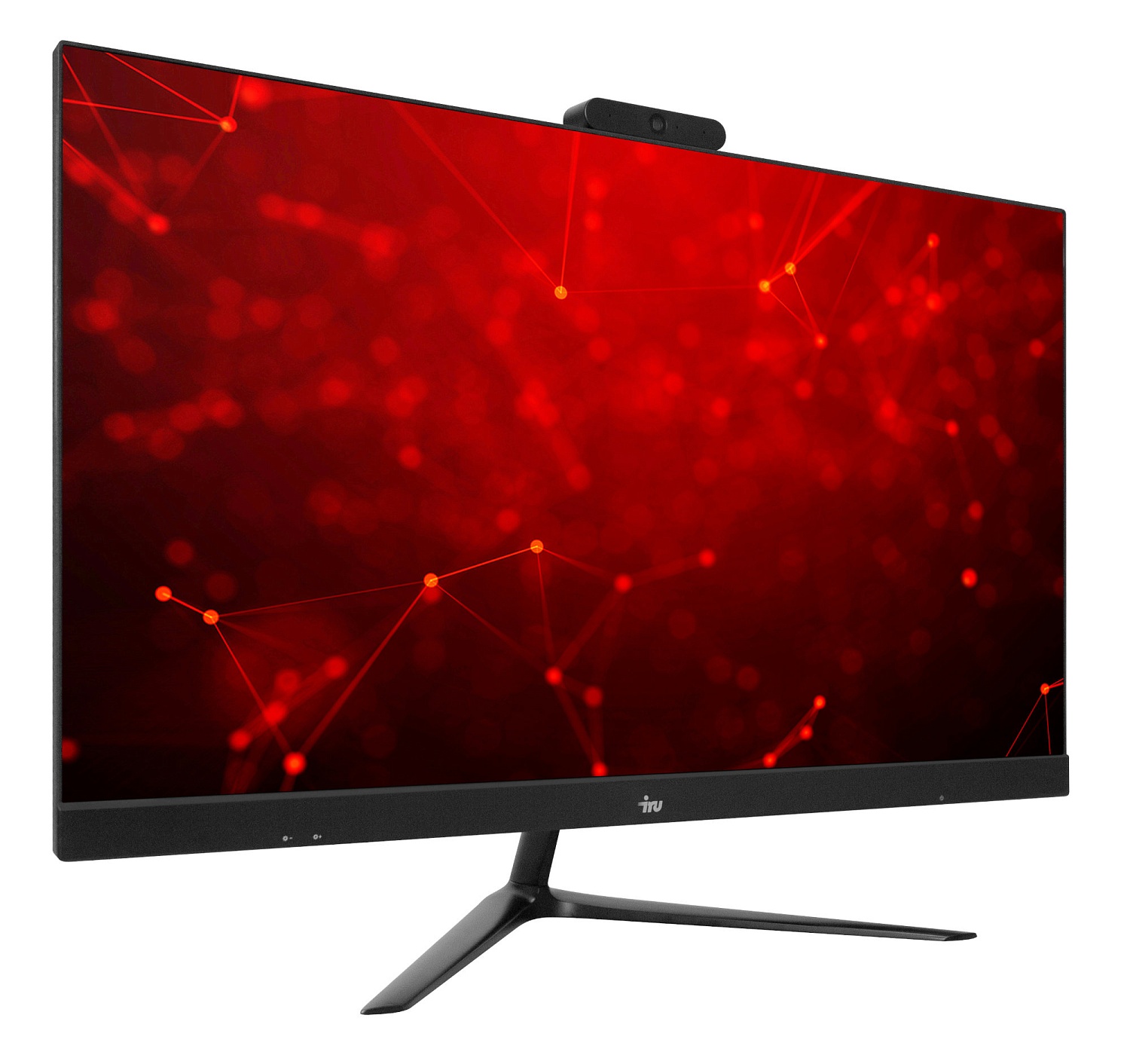 Моноблок IRU Агат 313 23.8" Full HD i3 10100 (3.6) 8Gb SSD256Gb UHDG 630 Free DOS GbitEth WiFi BT 120W клавиатура мышь Cam черный 1920x1080 (RUS)