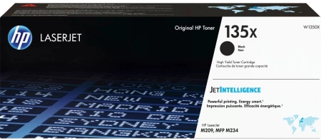 Картридж лазерный HP 135X W1350X черный (2400стр.) для HP LaserJet M209dw M209, M234dwe M234