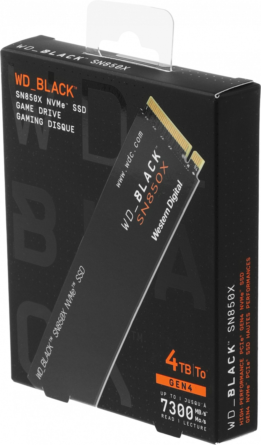 WD_Black SN850X 4TB, M.2 2280, NVMe, PCIe 4.0x4
