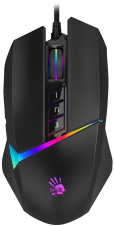 Мышь A4Tech Bloody W60 Max черный оптическая (10000dpi) USB (7but)