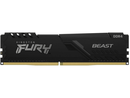 Оперативная память Kingston 16GB 2666MHz DDR4 CL16 DIMM 1Gx8 FURY Beast Black