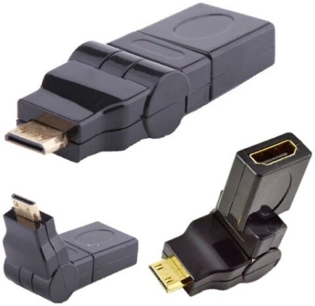 Переходник аудио-видео Premier 5-896-360 mini-HDMI (m)/HDMI (f) черный