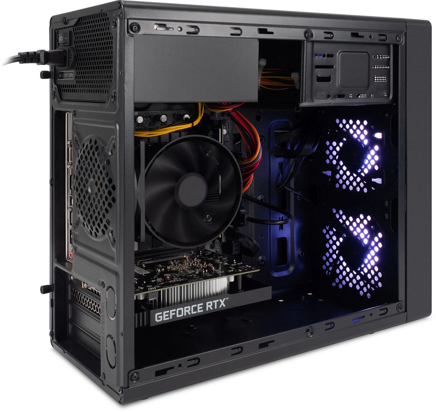 ПК IRU Tactio 320A5SEA MT Ryzen 5 5600 (3.5) 16Gb SSD512Gb RTX3050 6Gb без ОС GbitEth 500W черный (RUS) (2195820)