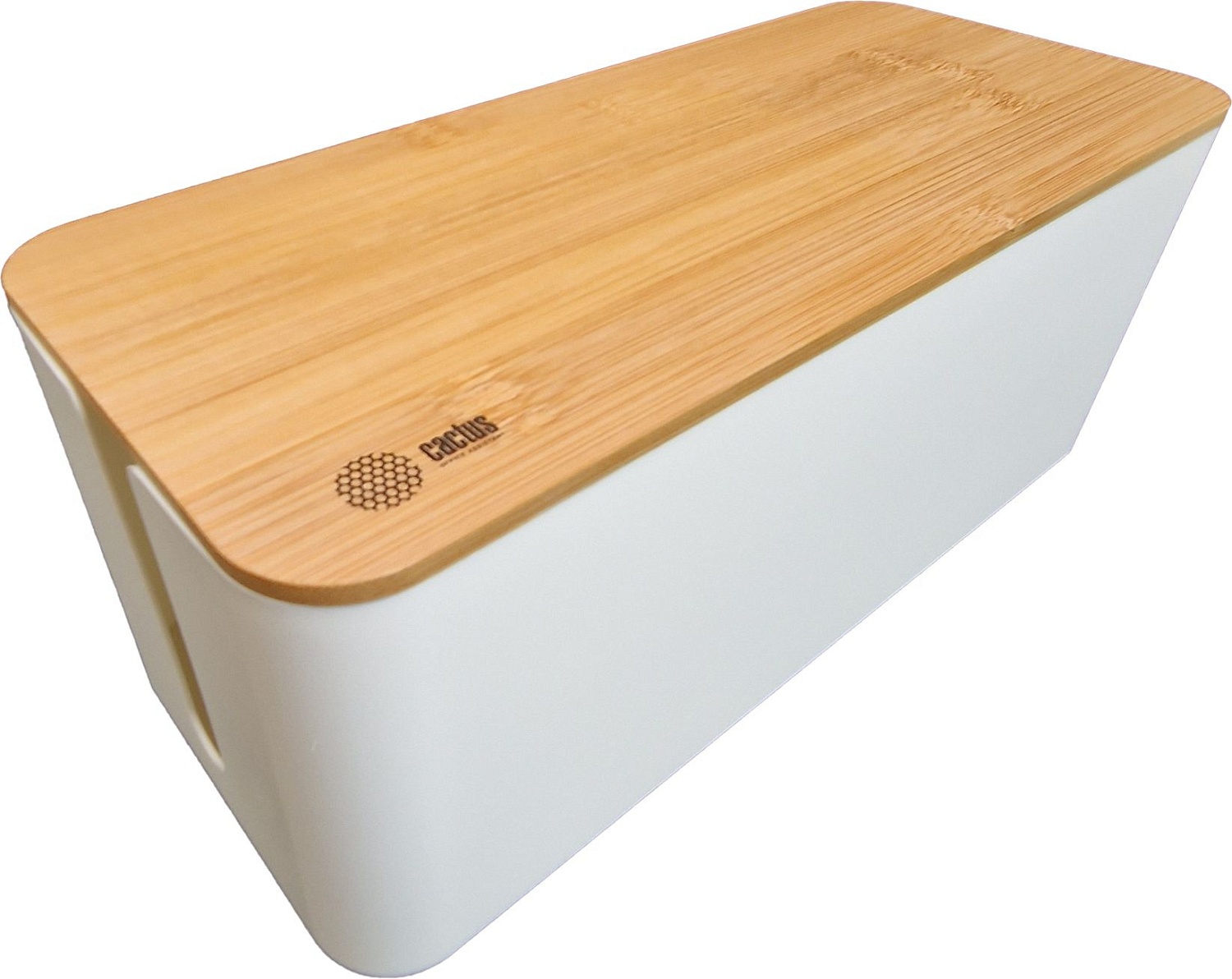 Органайзер Cactus CS-BOX-WH белый/бамбук Органайзер Cactus CS-BOX-WH белый/бамбук