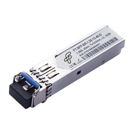 FT-SFP-ER-1.25-13-40-D Трансивер 1G, SFP, LC SMF 40km LX, 1310nm DBF laser, Сделано в России (Реестр Минпромторга), OEM