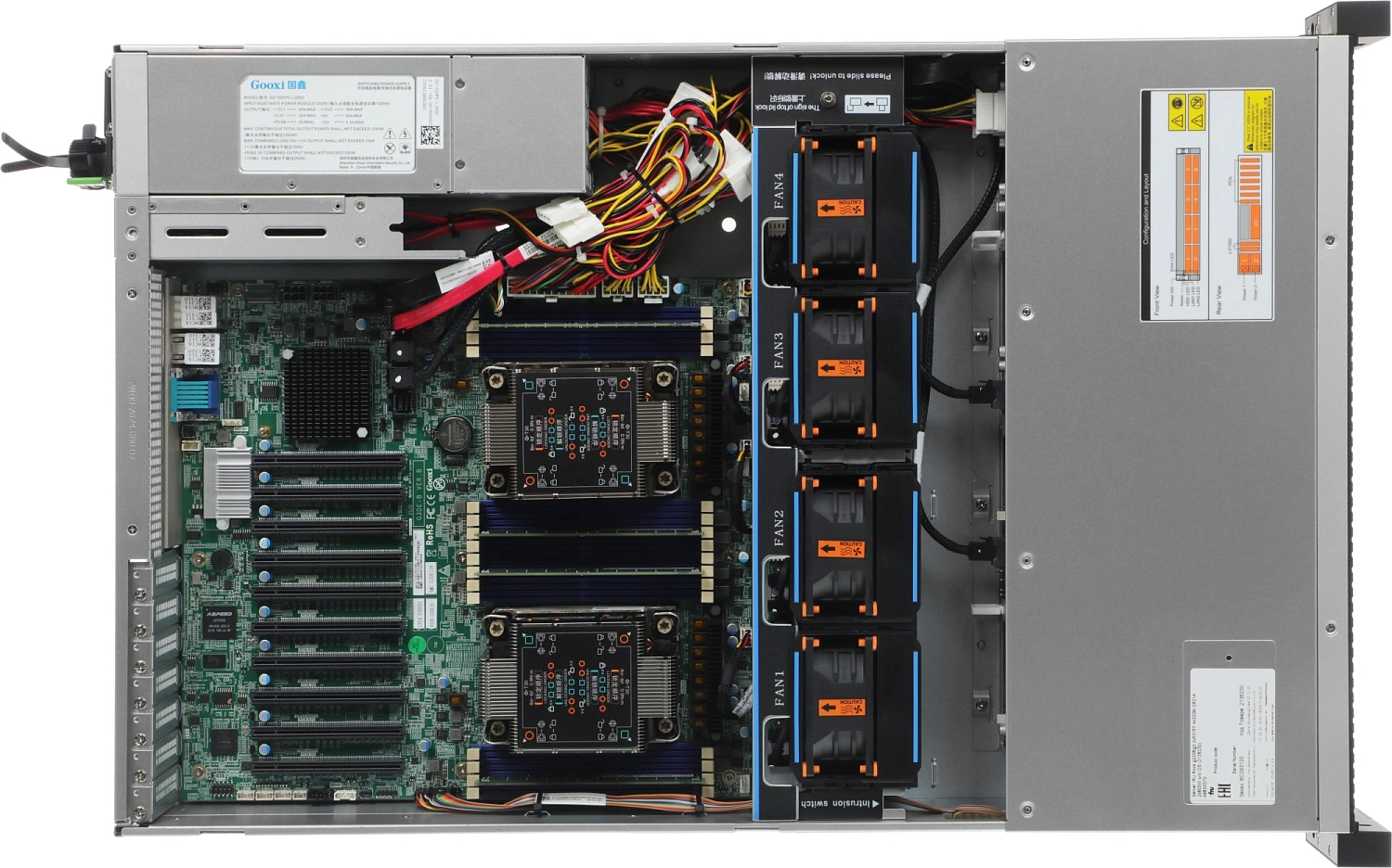 Сервер IRU Rock G2208IG3 2x5318Y 2x32Gb 2x480Gb SSD LSI 9361-8I 2xGigEth 2x1300W w/o OS (2195670)