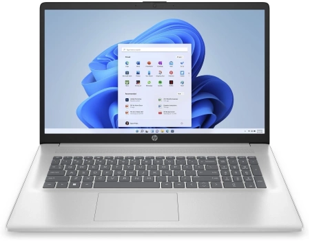 Ноутбук HP 17-cn3156mg Core i5 1335U 8Gb SSD512Gb Intel Iris Xe graphics 17.3" IPS FHD (1920x1080) Windows 11 Home silver WiFi BT Cam (8L380EA)