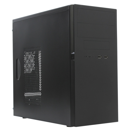 Корпус MiniTower Powerman ES725 Black PM-450ATX U3.0*2+A(HD) MicroATX